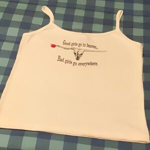 Brooks and Dunn White Graphic Tank Top XL